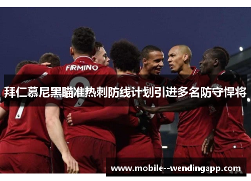 拜仁慕尼黑瞄准热刺防线计划引进多名防守悍将 拜仁慕尼黑瞄准热刺防线计划引进多名防守悍将